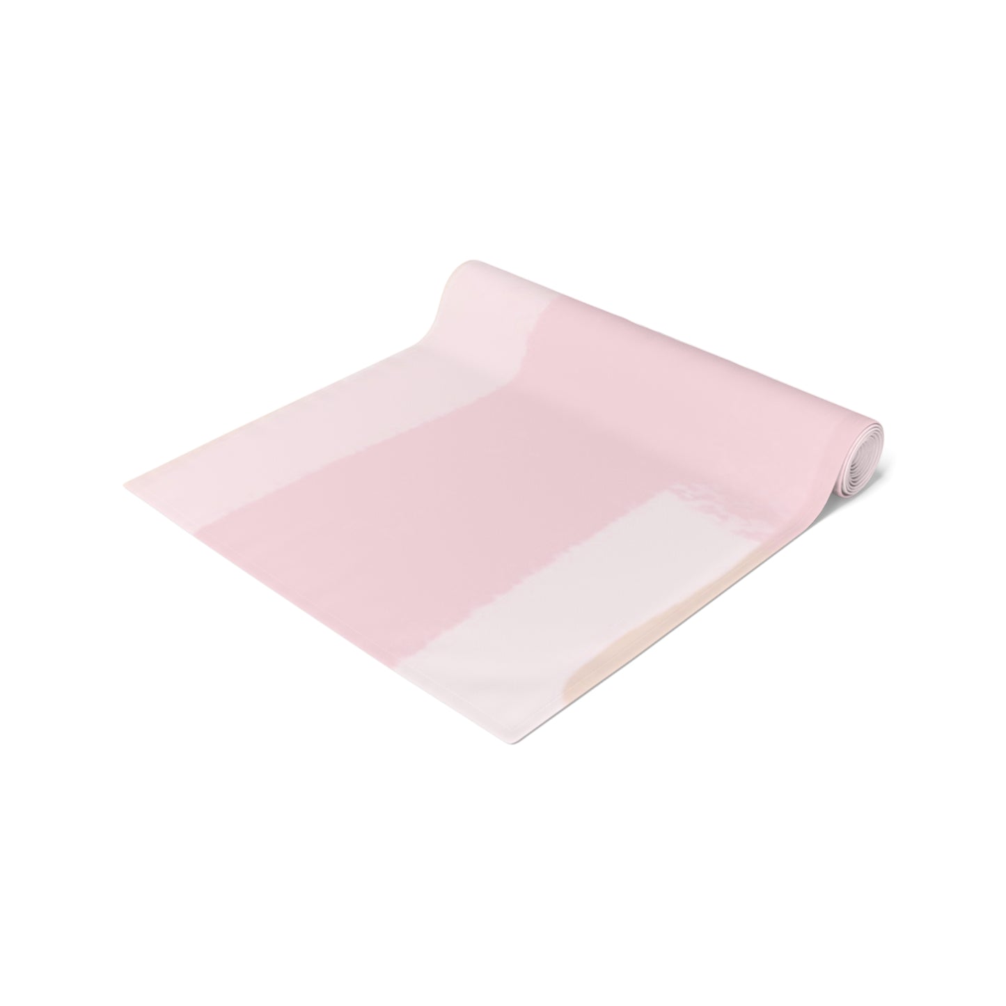 Shabbat Table Runner With Shabbat Shalom Caption - Pink Shades