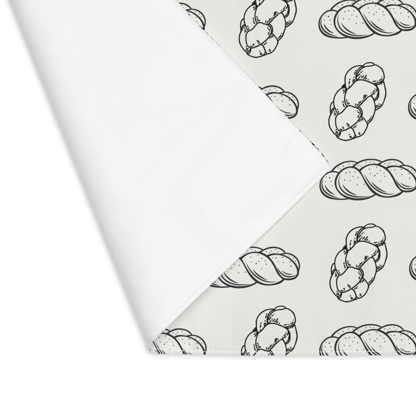 Challah cover/ placemat for Shabbat table with Challah illustrations