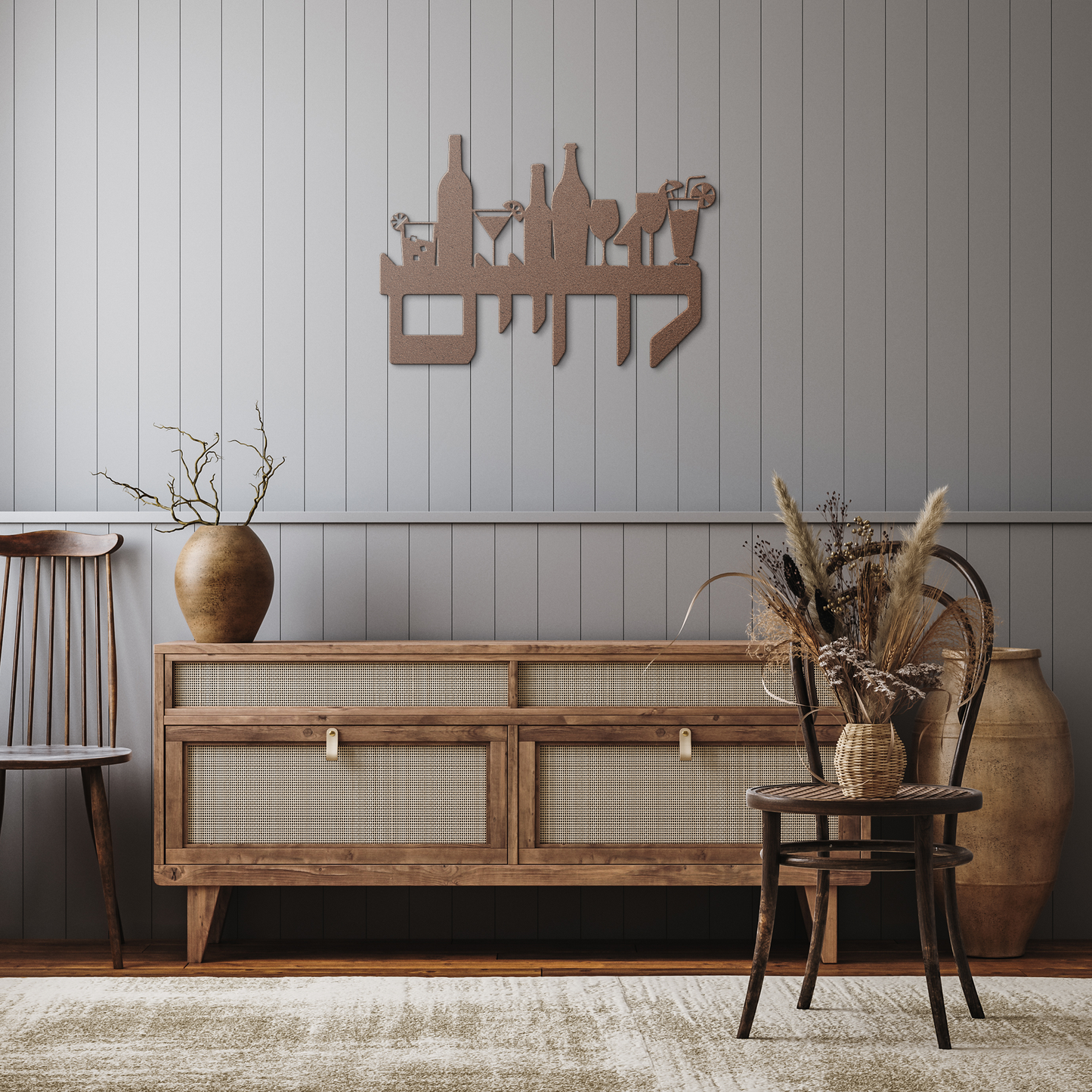 A_Hebrew_metal_sign_to_life_Lchaim__Copper_Rustic_Hallway_Mockup.png