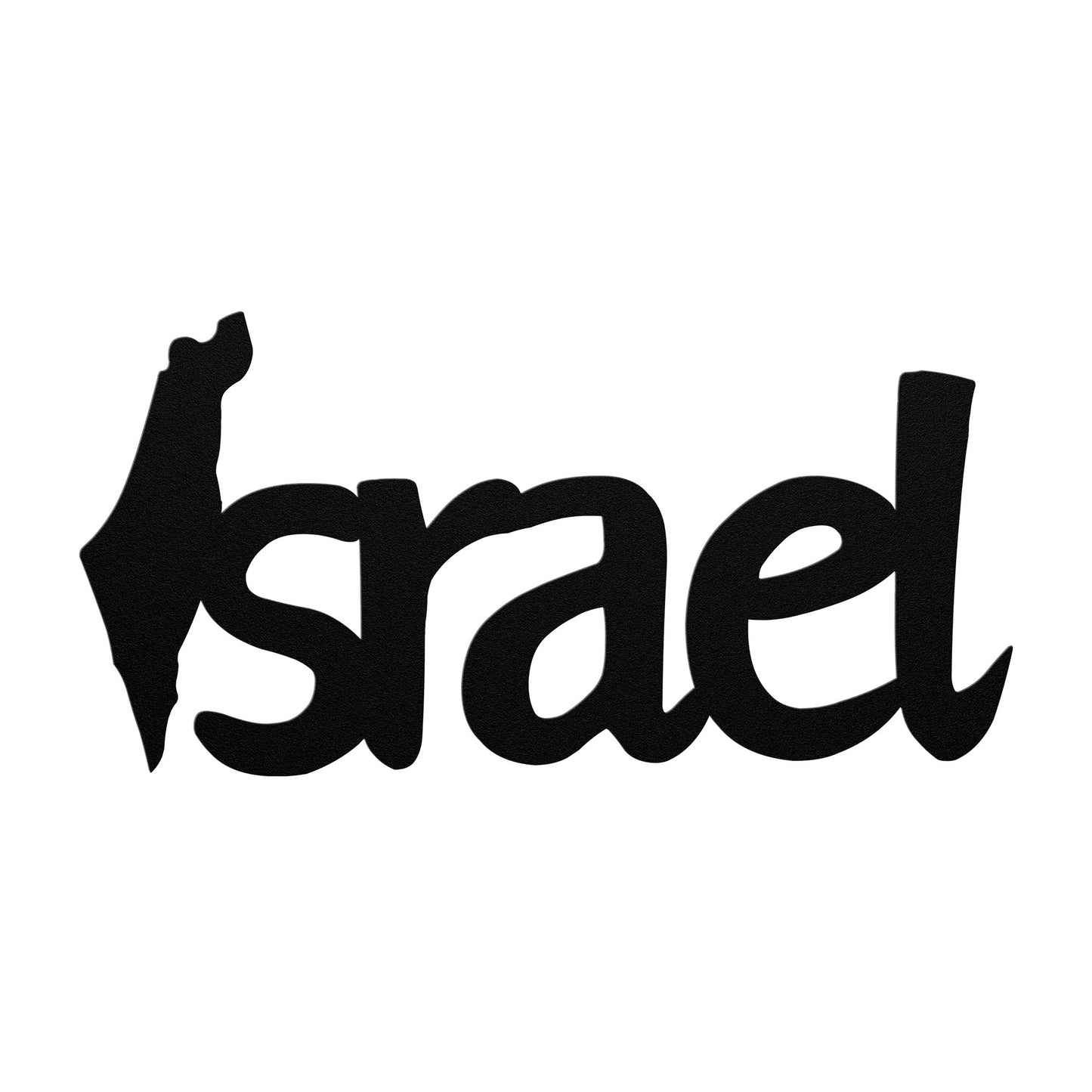 "Israel" metal sign with Israel map