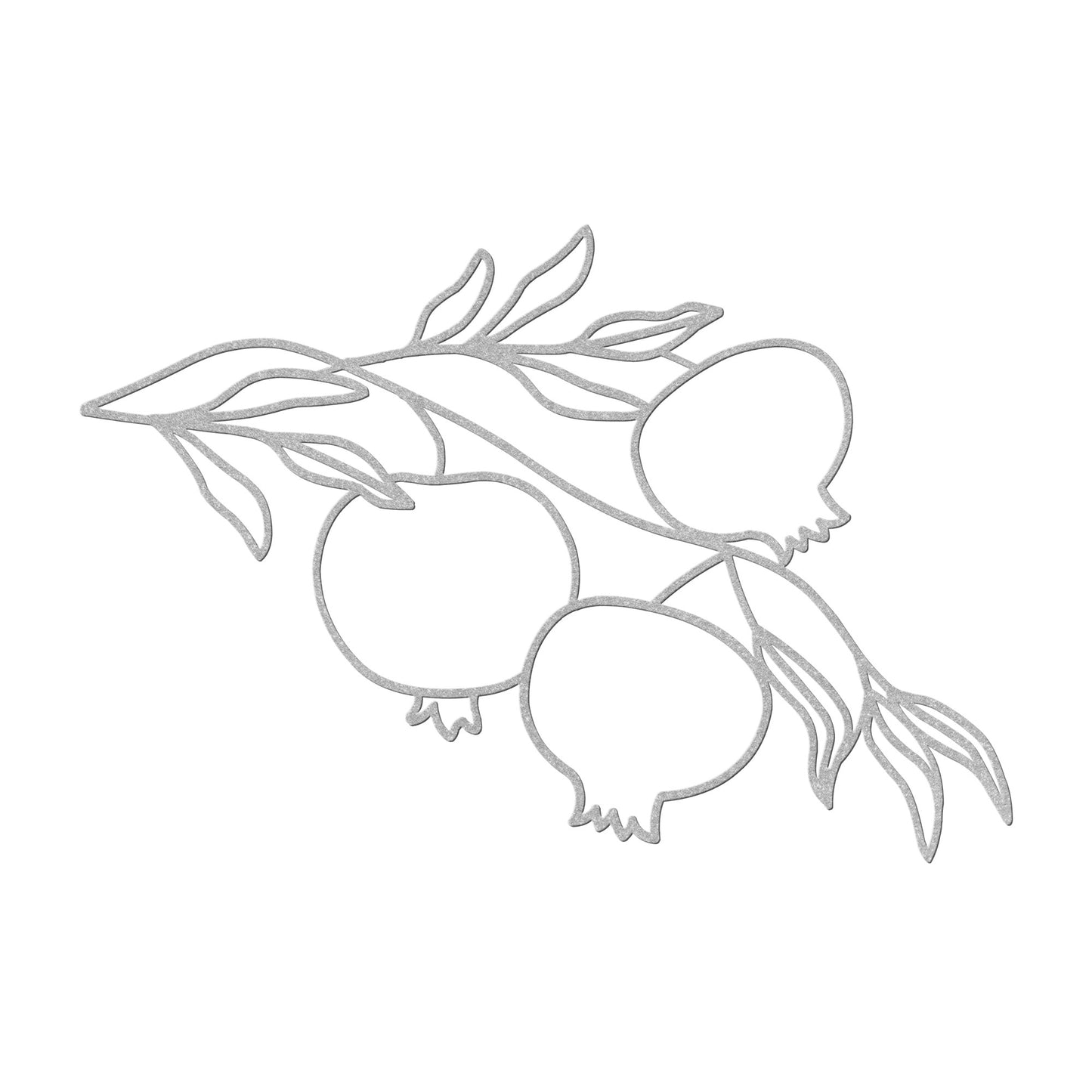 A metal sign of a pomegranate branch, Rosh Hashanah