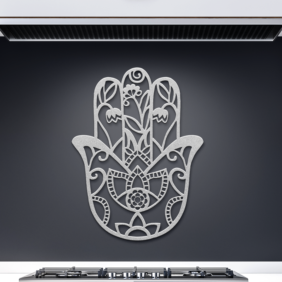 Decorative_Hamsa_metal_sign_Silver_Dark_Kitchen_Mockup.png