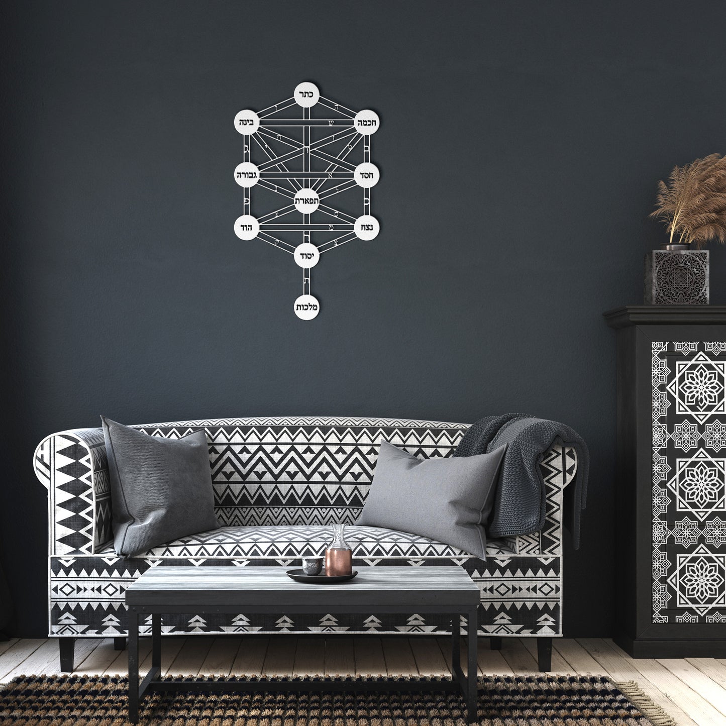 The Ten Sefirot in Kabbalah Metal Sign