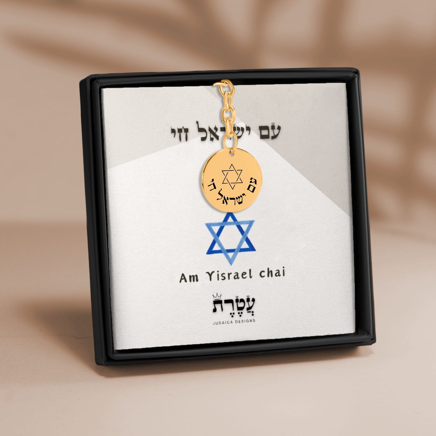"Am yisrael Chai" Coin Keychain