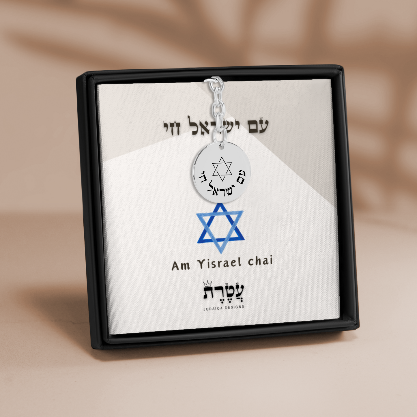 "Am yisrael Chai" Coin Keychain