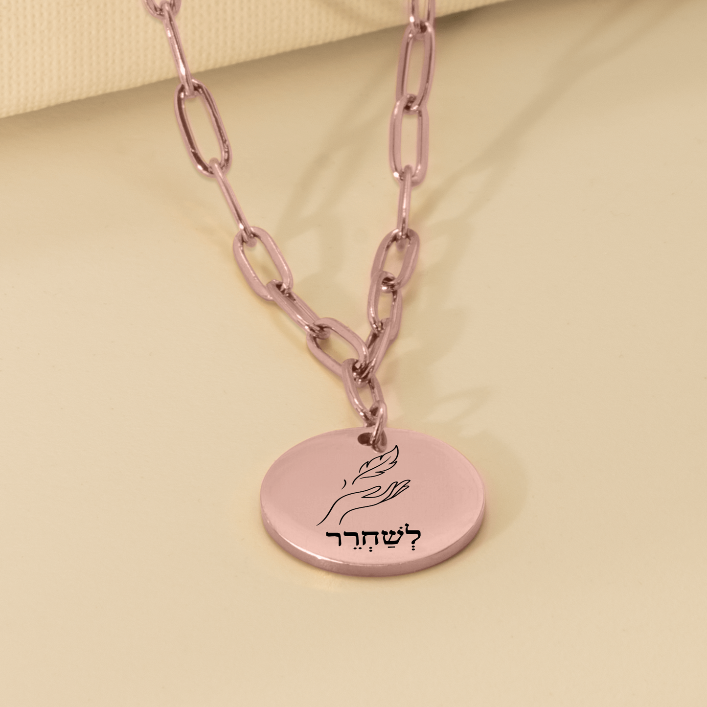 Let Go –“Leshachrer” Paperclip Coin Necklace