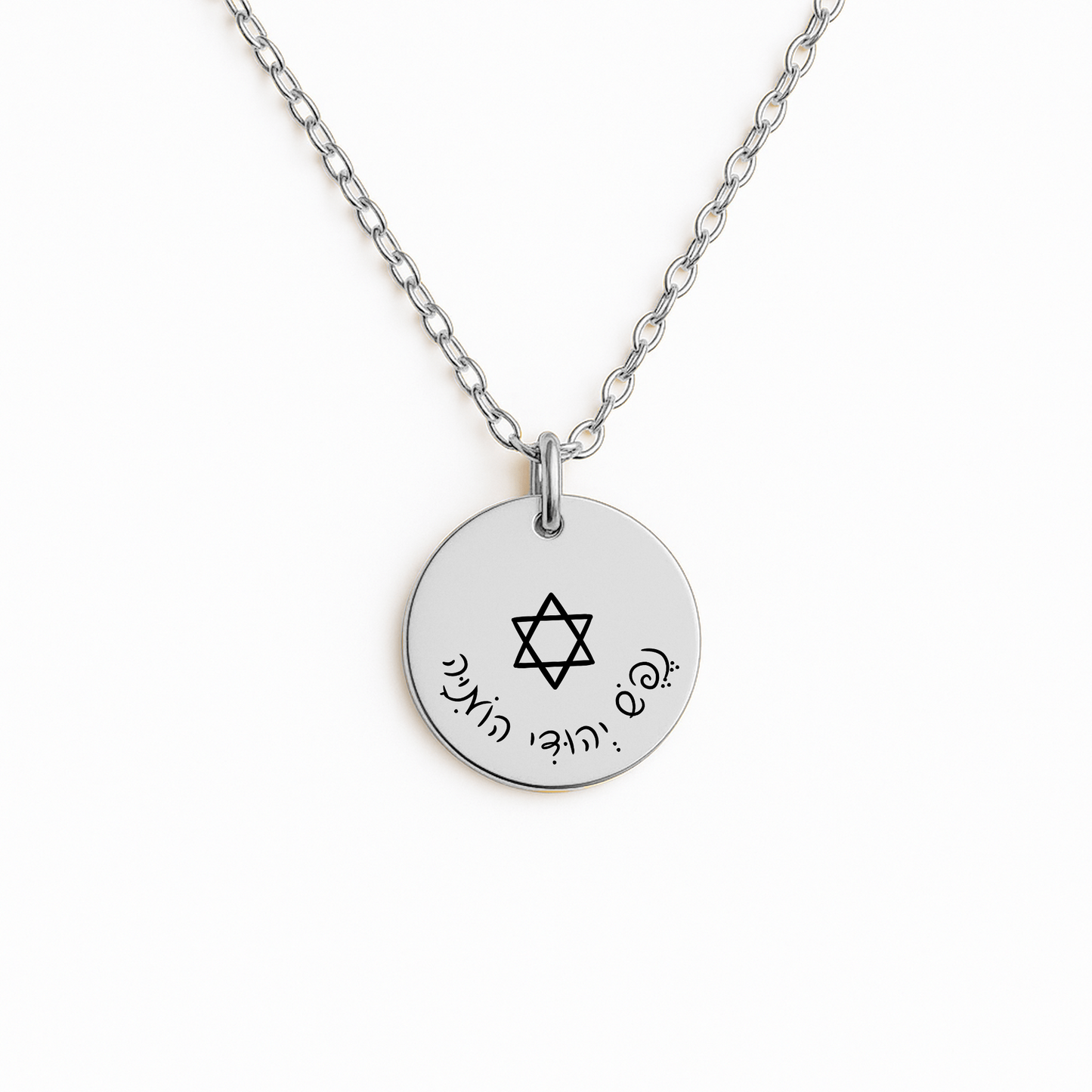 “Nefesh Yehudi Homiyah” - "The Jewish soul still yearns” Fine Links Coin Necklace