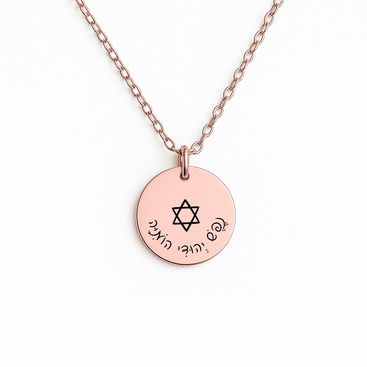 “Nefesh Yehudi Homiyah” - "The Jewish soul still yearns” Fine Links Coin Necklace