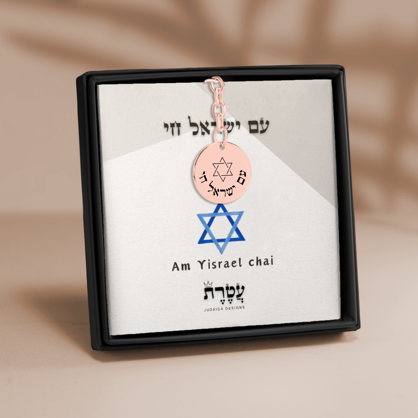 "Am yisrael Chai" Coin Keychain
