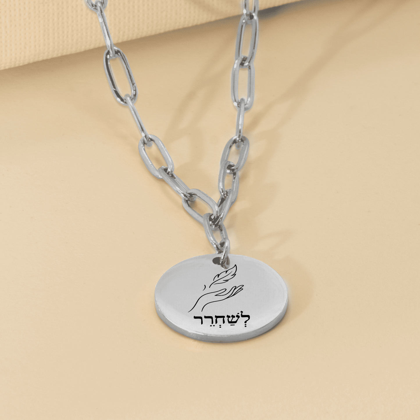 Let Go –“Leshachrer” Paperclip Coin Necklace