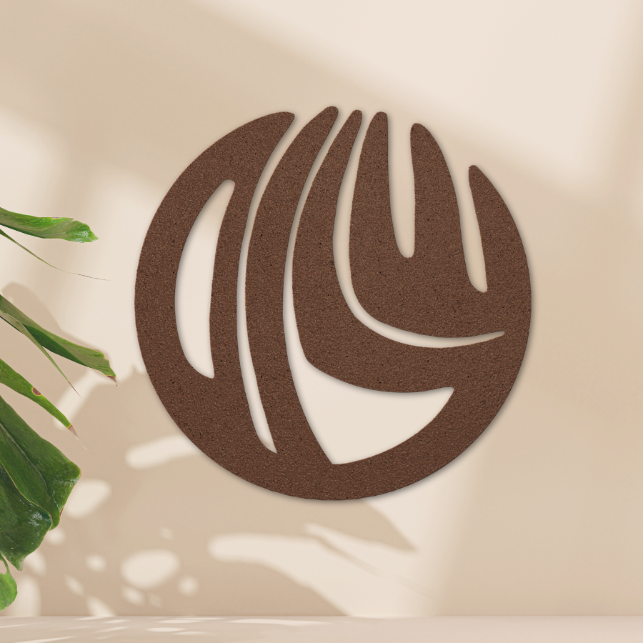 Hebrew metal sign of the word 'Shalom' - round-concept collection